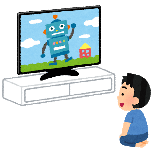 アニメを見る人の画像