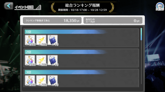 総合ランキング報酬の画像